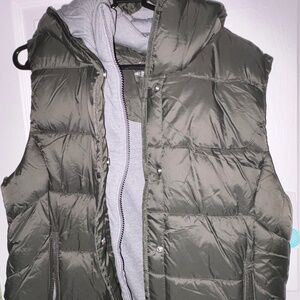 Olive green vest